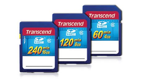 Transcend SDHC o pojemnościach 4 do 16 GB 1