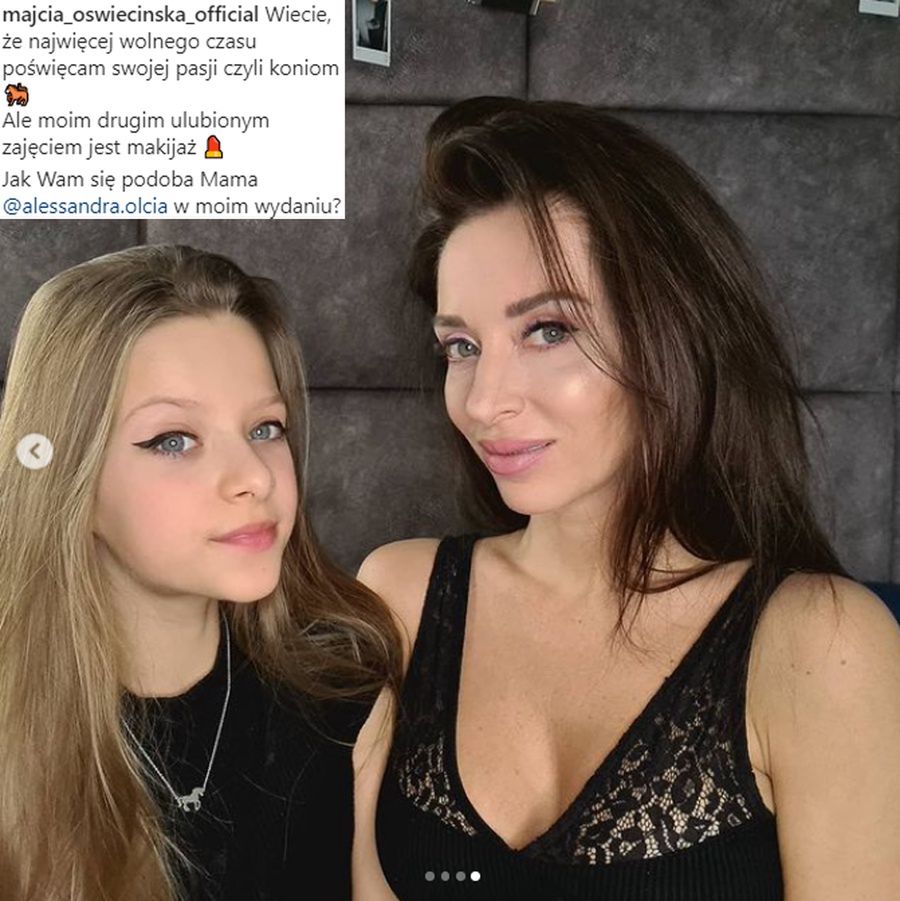 Maja Oświecińska z mamą