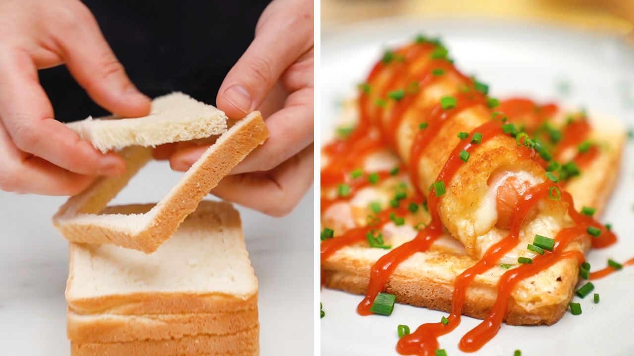 Parówki w chlebie tostowym to nowy sposób na śniadanie. Zachwyci wszystkich przy rodzinnym stole