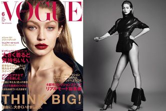 Piegowata Gigi Hadid na okładce japońskiego "Vogue'a"