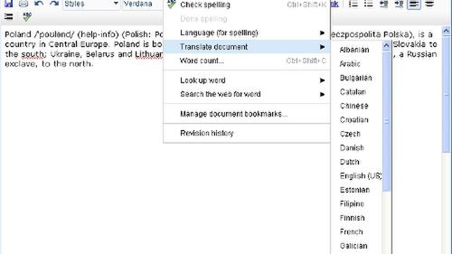 Teraz przetłumaczysz również Google Docs 1