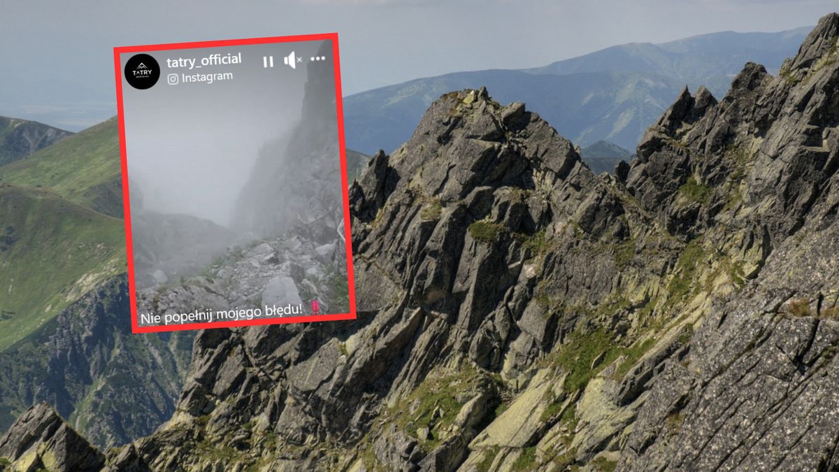 Turysta szedł na Orlą Perć. Nagle z plecaka wypadł mu bidon 