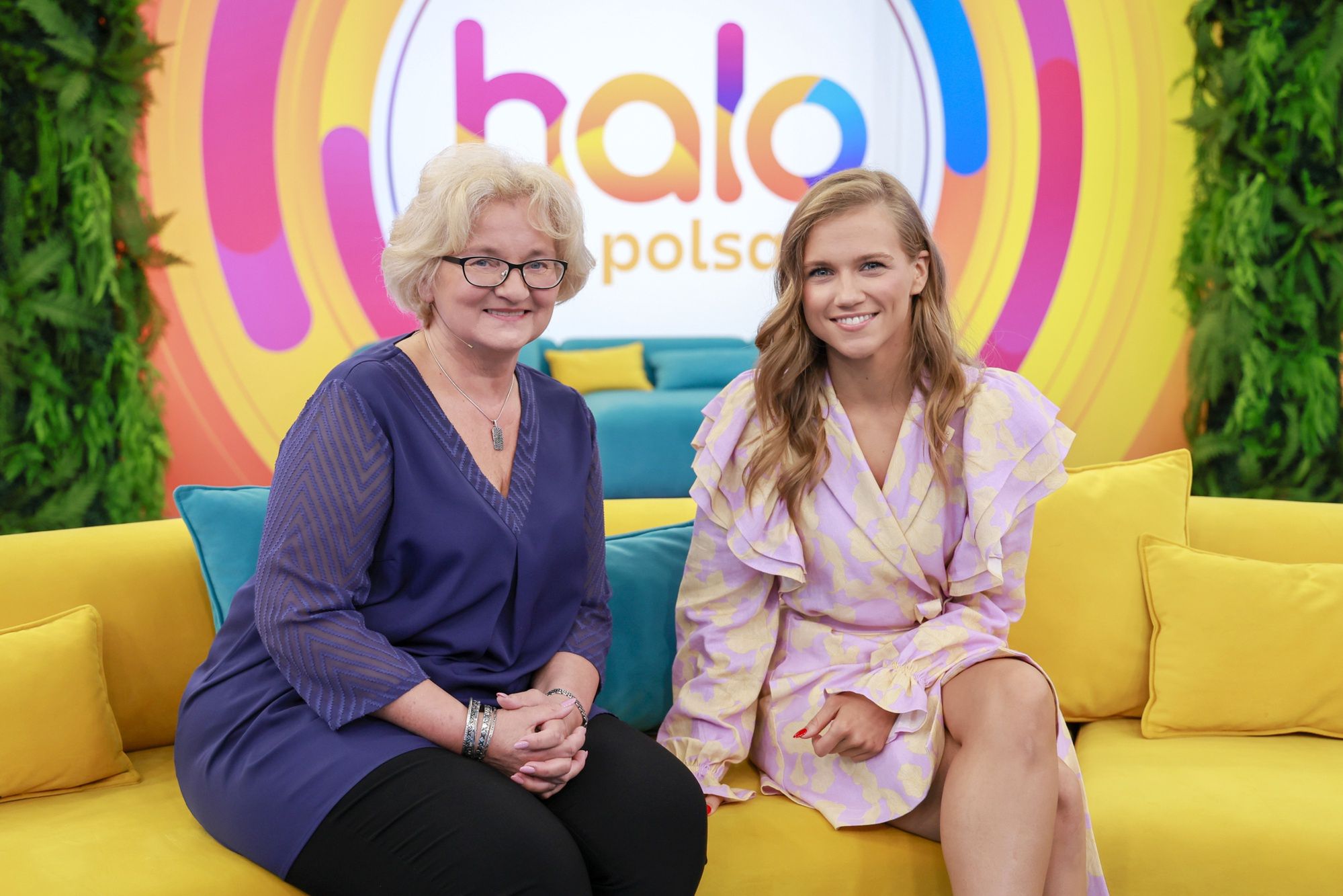 Agnieszka Kaczorowska z mamą w "Halo tu Polsat"