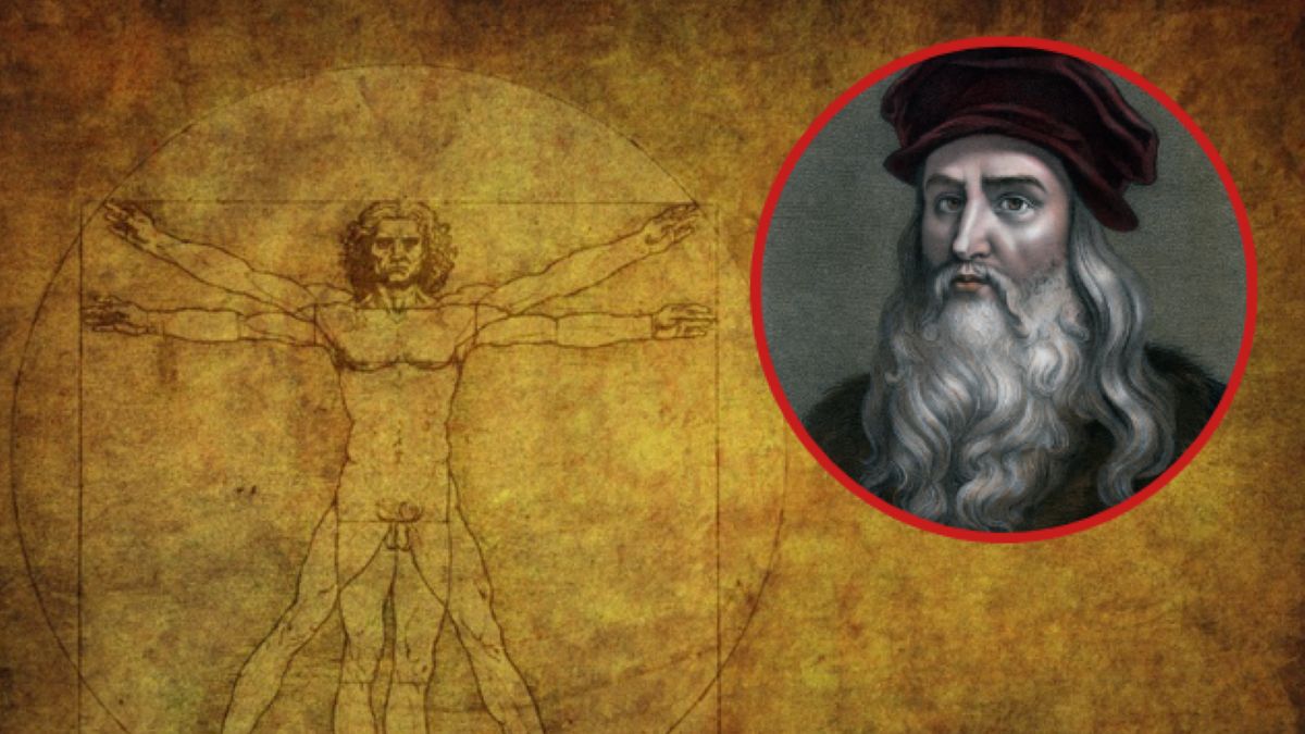 "Człowiek witruwiański" Leonarda da Vinci