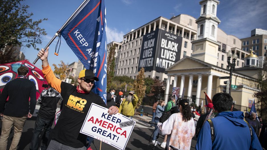 Wybory w USA. Manifestacje w obronie Donalda Trumpa w Waszyngtonie
