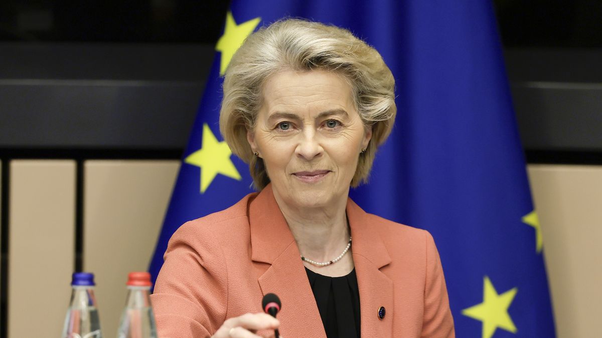 European Commission President Ursula von der Leyen arrives for a Commission's meeting at the European Parliament in Strasbourg, France, 06 May 2025.The European Parliament's current plenary session runs from 05 until 08 May 2025. EPA/RONALD WITTEK Dostawca: PAP/EPA.