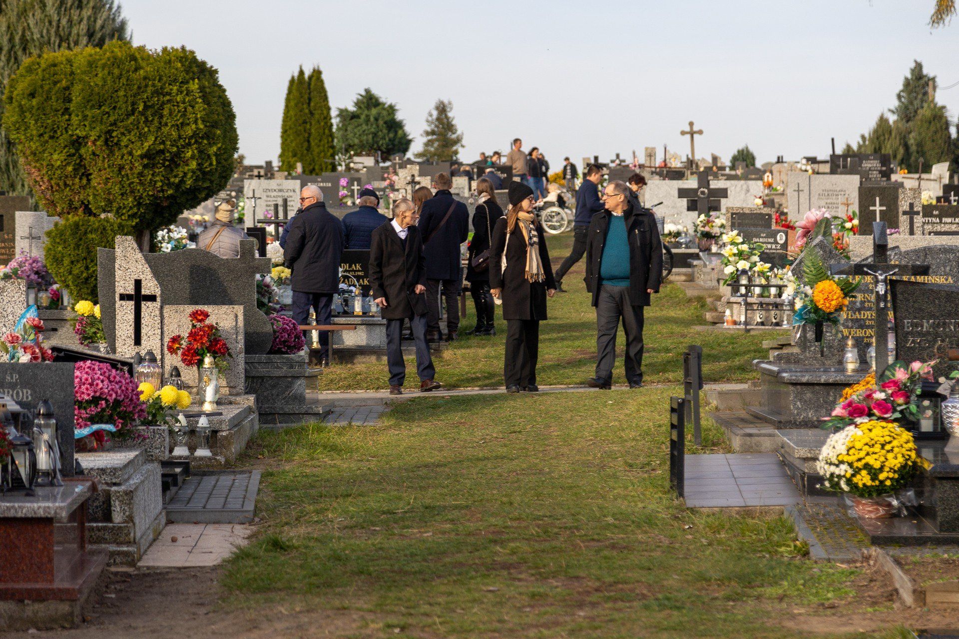 1 Listopada na cmentarzu w Poddębicach