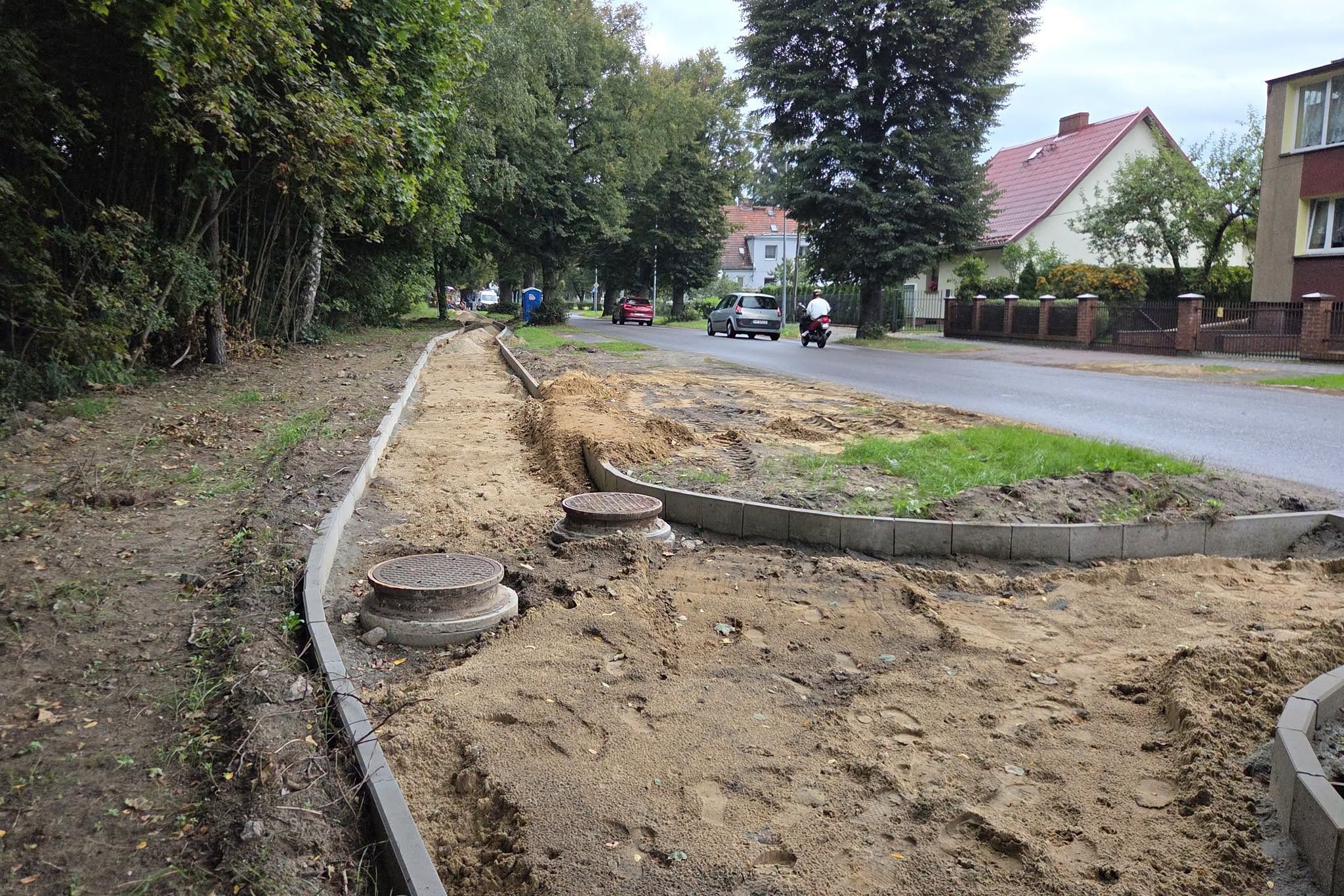 Budowa ścieżki rowerowej Piła - Kotuń.