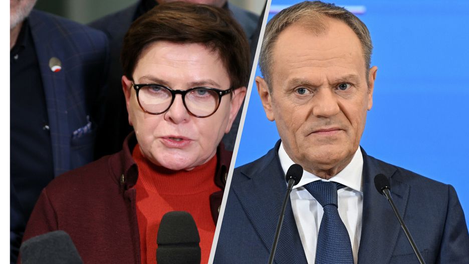 Beata Szydło i Donald Tusk