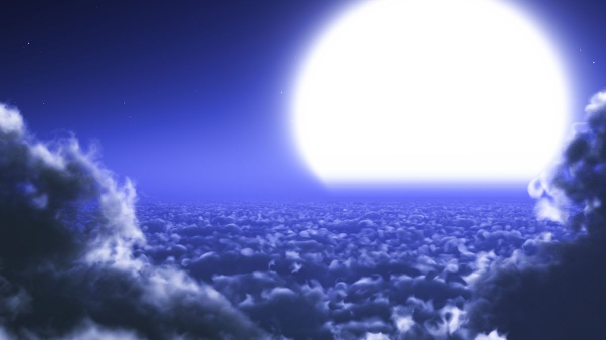 Niebieskie Słońce pojawiło się lata temu - zdjęcie ilustracyjne