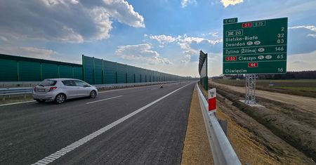 Nowy odcinek S1 otwarty dla kierowców, ale prace wciąż trwają