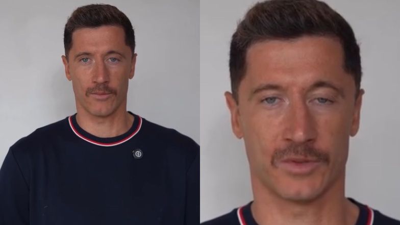 Robert Lewandowski zapuścił wąsa