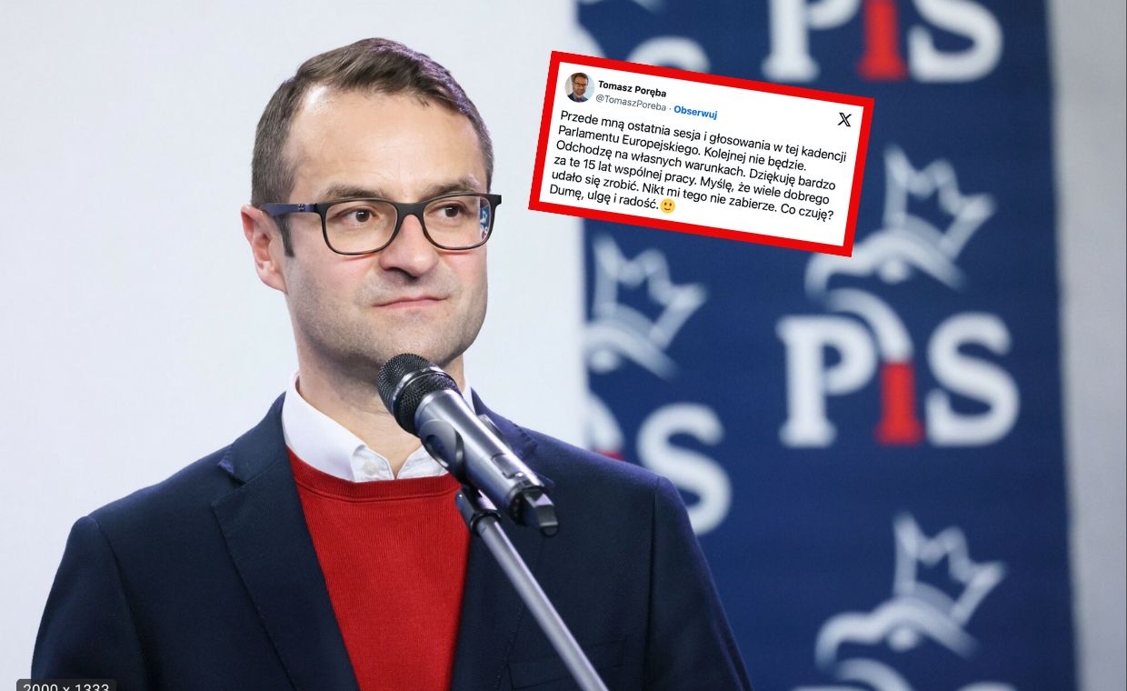 Polityk PiS wydał oświadczenie. Poręba tłumaczy, czemu odchodzi