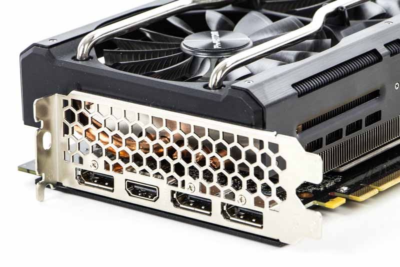 Gainward GeForce RTX 2060 SUPER Phantom GS - porty wyjścia obrazu