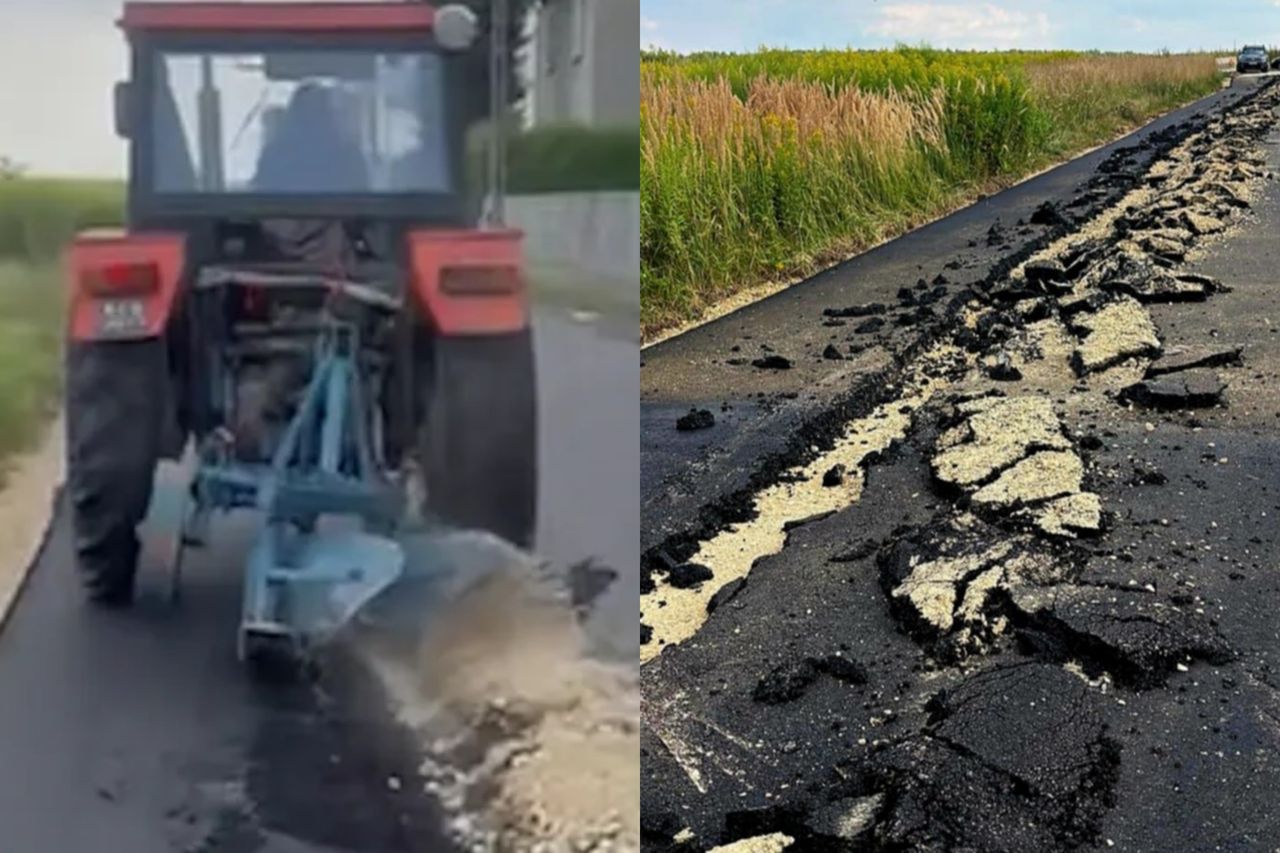 Rolnik zaorał nowy asfalt, bo twierdzi, że droga jest jego. Miasto reaguje