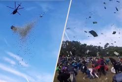 Histeria w Czechach. Ludzie rzucili się po milion euro z nieba