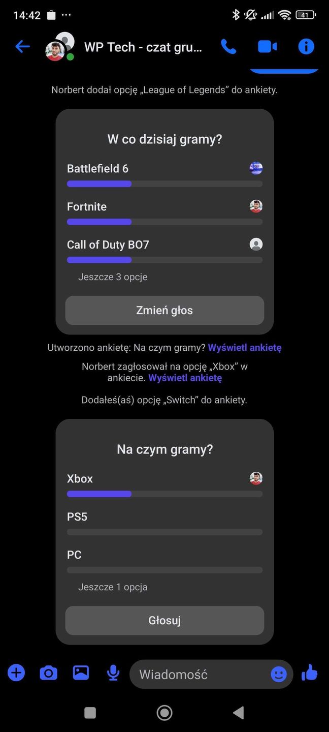 Tworzenie ankiety w Messengerze