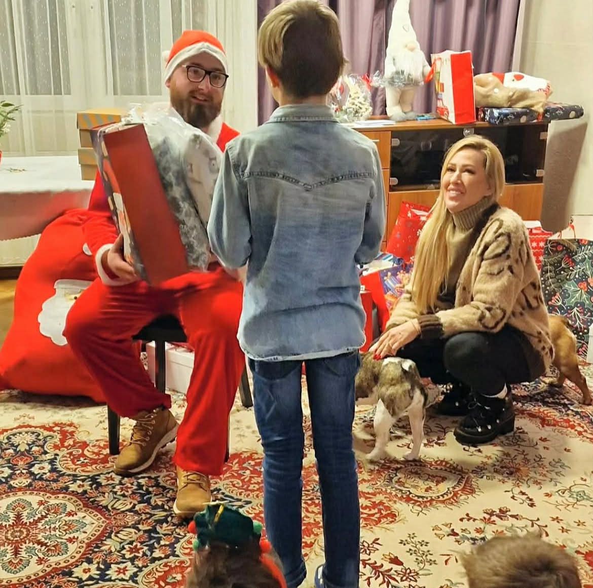 Sylwia Peretti z synem