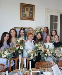 Майстер-клас з флористики для тимчасово переміщених осіб у Варшаві