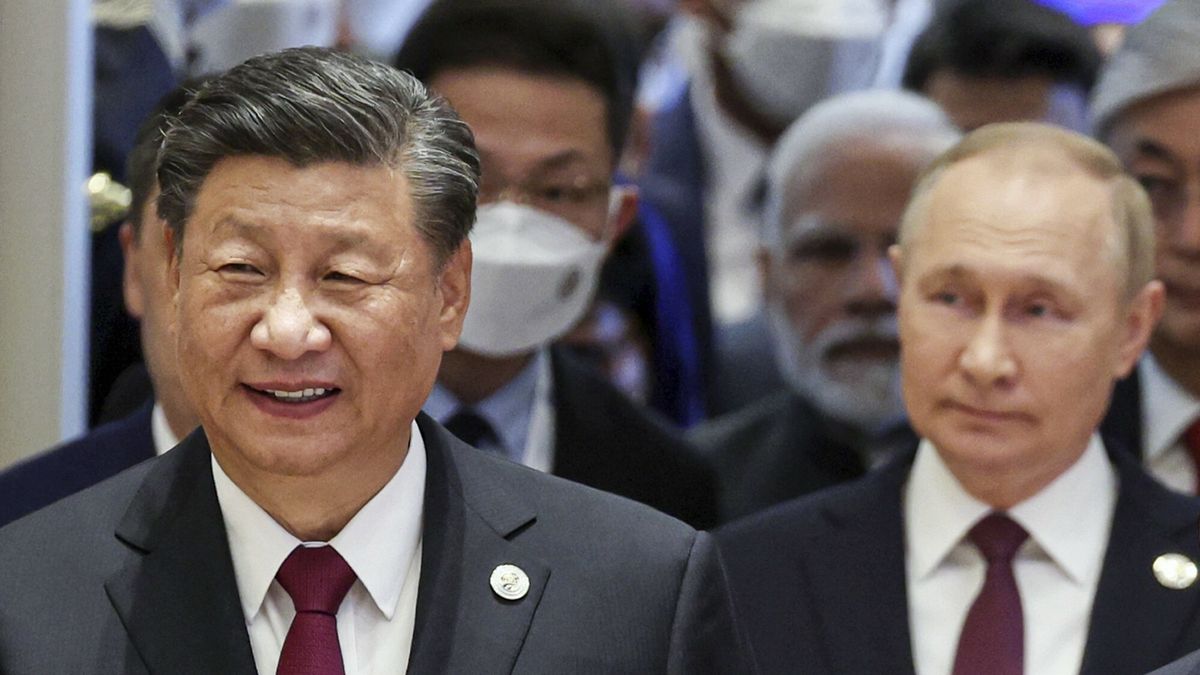 Na zdjęciu Xi Jinping i Władimir Putin