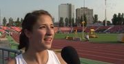 Polska biegaczka stara się mówić po angielsku...