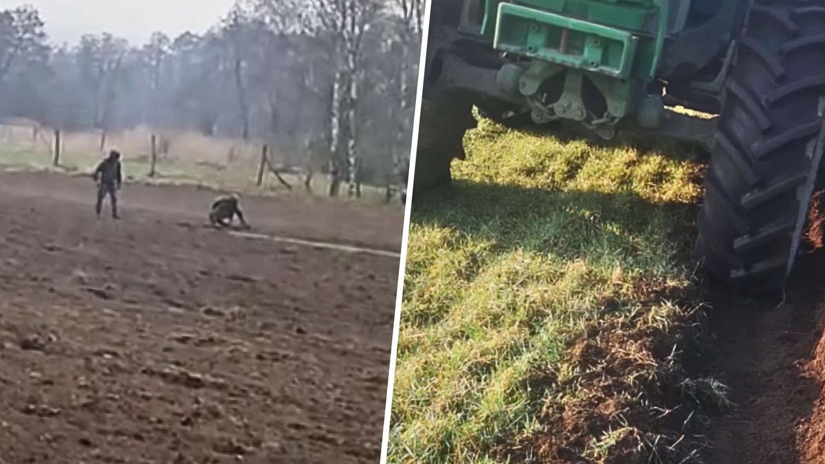 saperzy, odkrycie, rolnik, policja, traktor Groźne odkrycie na polu. Rolnik mógł wylecieć w powietrze