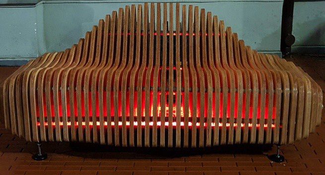 W Katowicach stanęła pulsująca ławka jako symbol bicia serca miasta