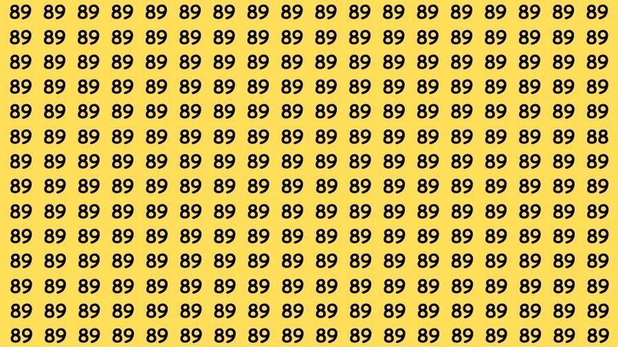 Test your wits: can you spot the elusive number 88 in 15 seconds?