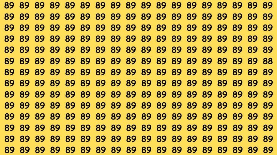 Test your wits: can you spot the elusive number 88 in 15 seconds?
