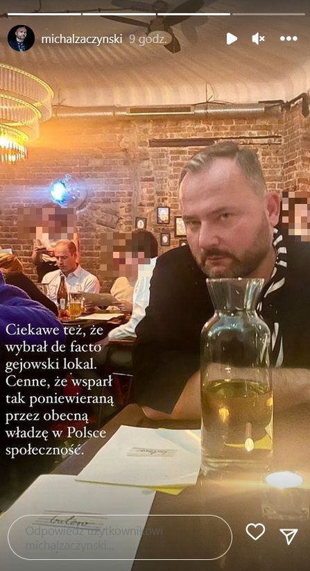 książę William w lokalu dla społeczności LGBTQ+ w Warszawie