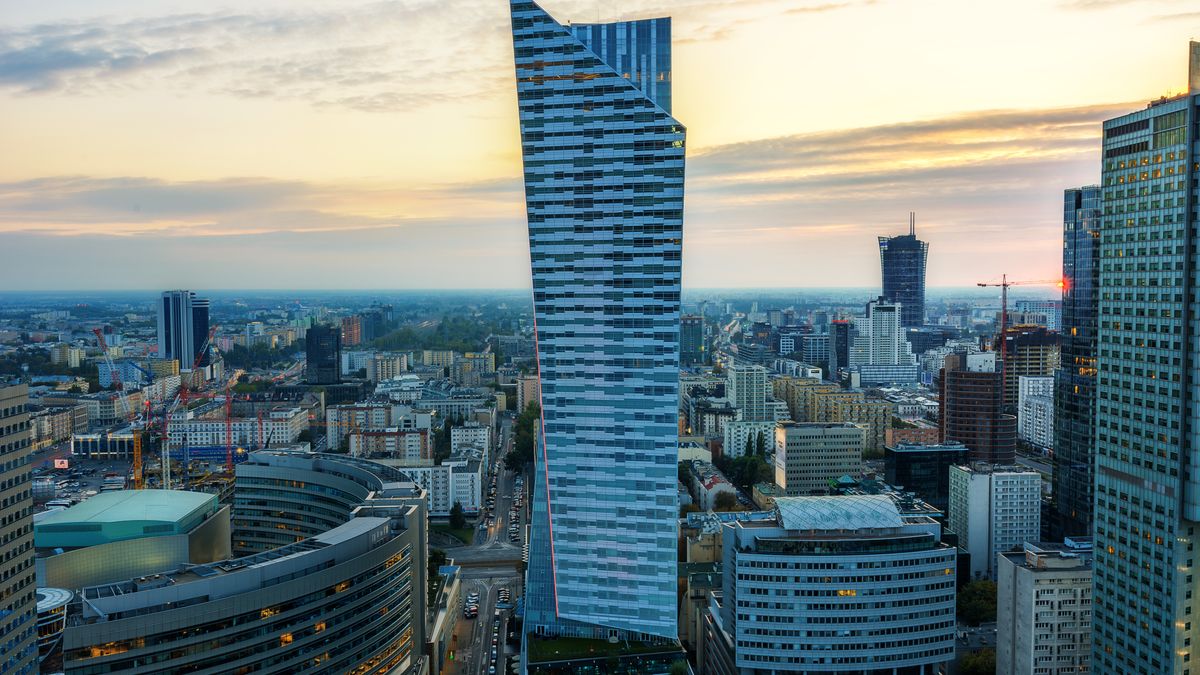 Warszawa; Złota 44; wieżowiec; panorama