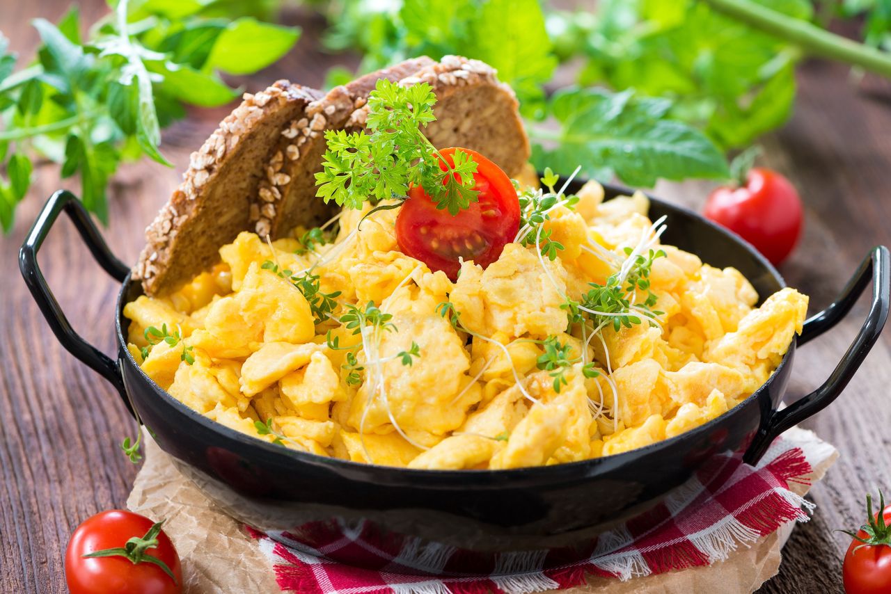 scrambled eggs