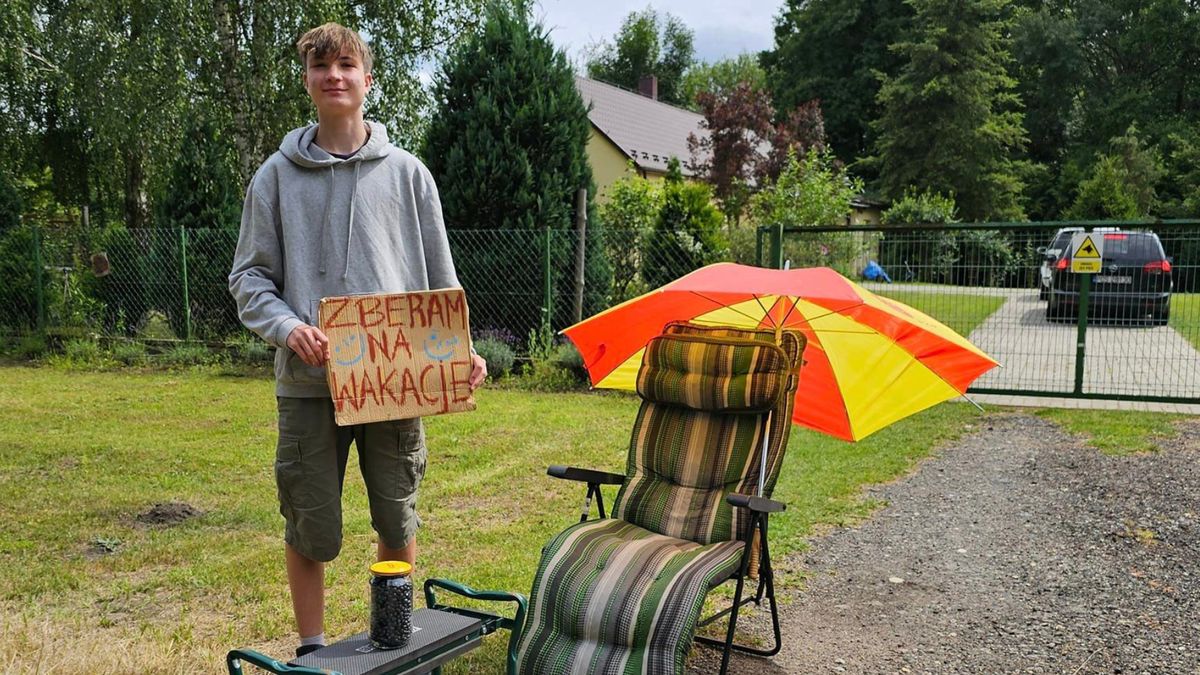 Nastolatek z Sosnowca zbiera na wakacje