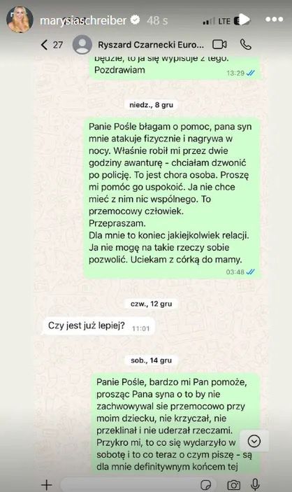 Marianna Schreiber została zgłoszona do prokuratury