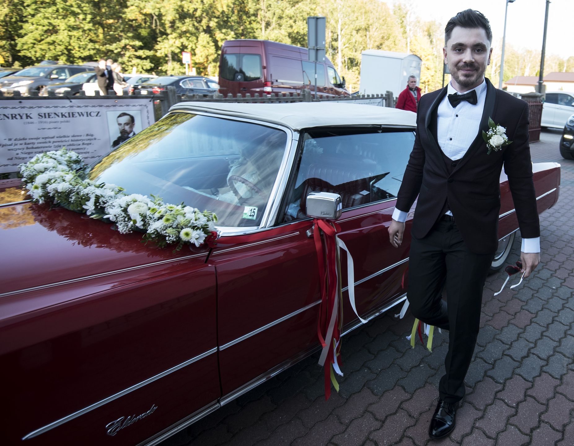Daniel Martyniuk na ślubie z Eweliną