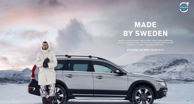 Zlatan Ibrahimowić reklamuje Volvo i Szwecję (wideo)