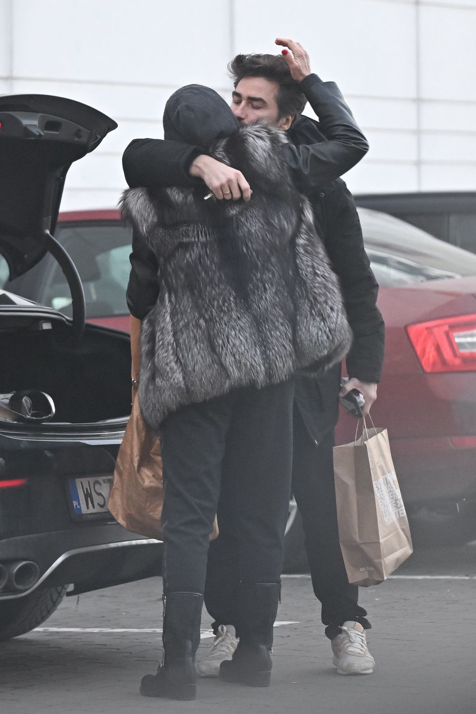 Jan Kliment i Grażyna Szapołowska po treningu do "TzG"