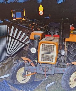 Wypadł z ciągnika. Traktor pojechał dalej