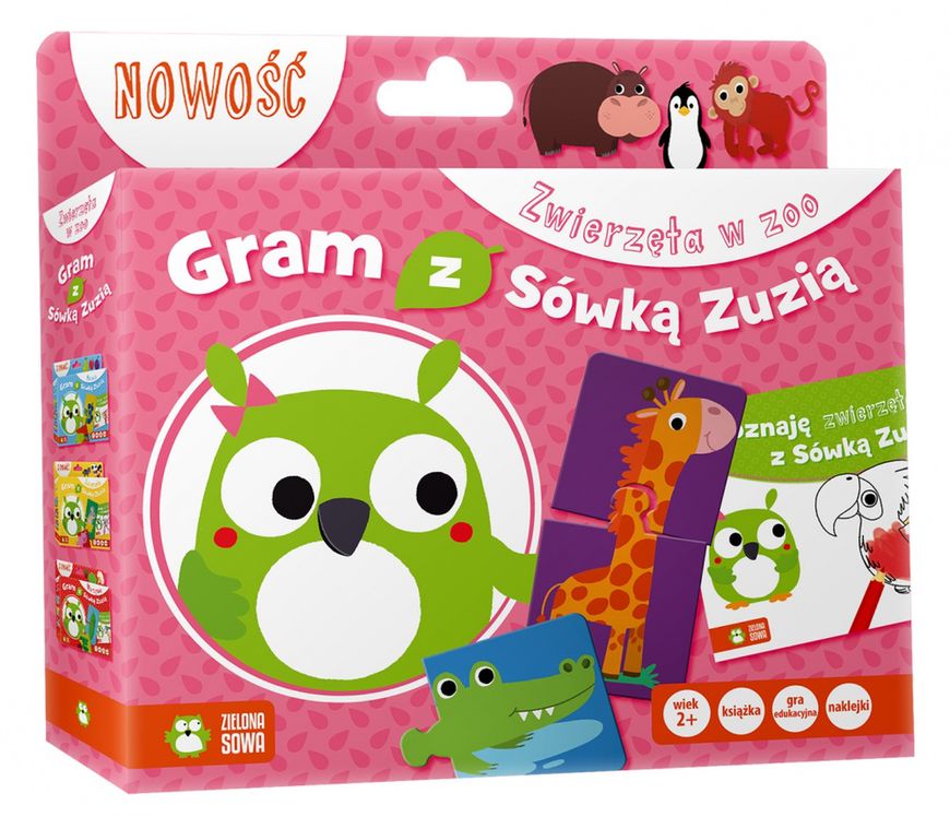 "Gram z Sówką Zuzią. Zwierzęta w zoo"