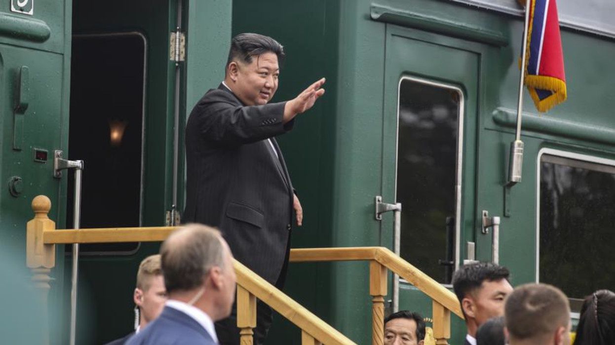 Kim Dzong Un podczas wizyty w Rosji