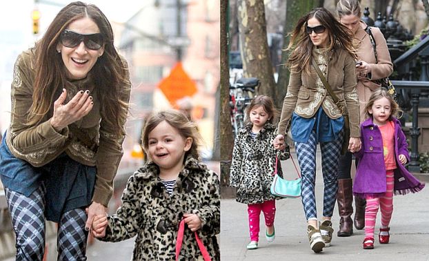 Sarah Jessica Parker z córkami w Nowym Jorku (ZDJĘCIA)