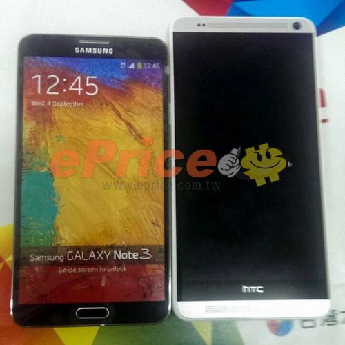 HTC One Max vs Galaxy Note 3 (fot. eprice)