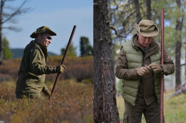 Wakacje Władimira Putina: leśne spacery i grzybobranie (FOTO)