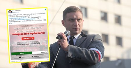 Bąkiewicz prosi o pieniądze. Chodzi o Marsz Niepodległości