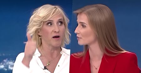 Dantejskie sceny w studiu TVP. Trudno się to ogląda