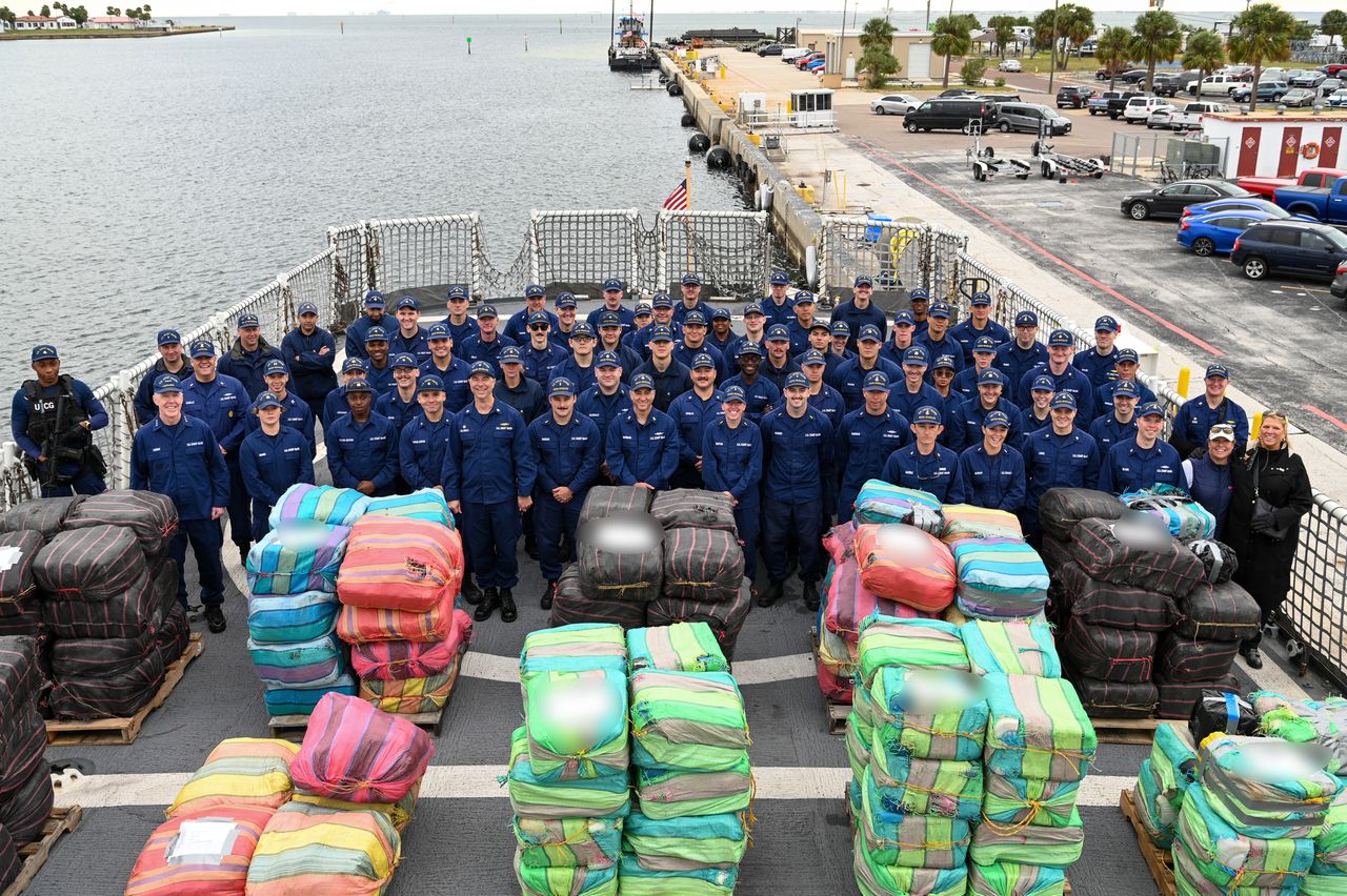 U.S Coast Guard seized illegal drugs worth $55M, including cocaine and marijuana