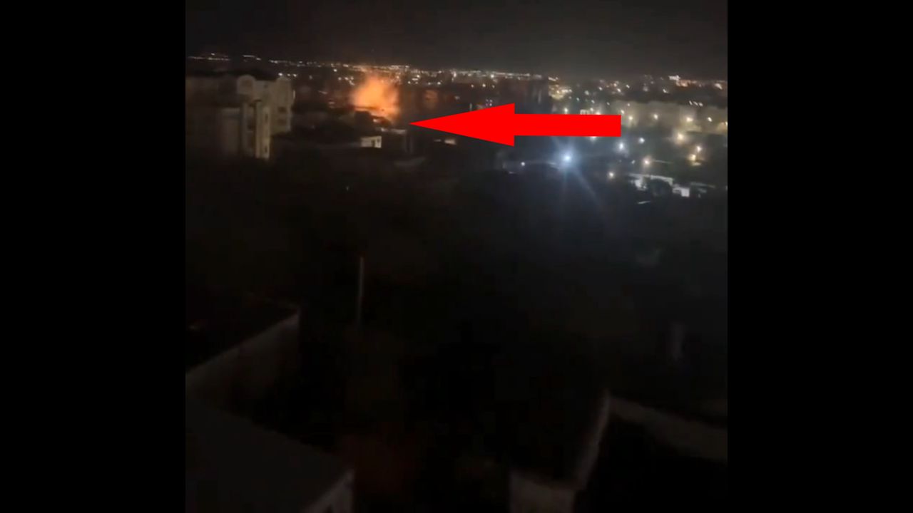 Nagranie z ataku dronów na Sewastopol