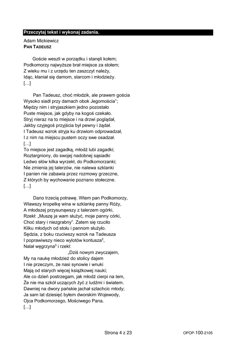 Egzamin ósmoklasisty 2021. Język Polski