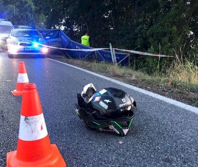 Koszmarny wypadek. Młody motocyklista wjechał w drzewo