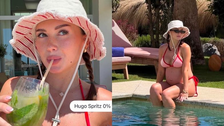 Wersow eksponuje CIĄŻOWY BRZUSZEK w bikini